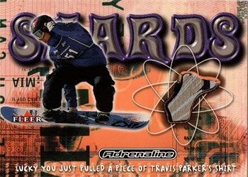 2000 Fleer Adrenaline - Shards Event-Used #NNO Travis Parker Front